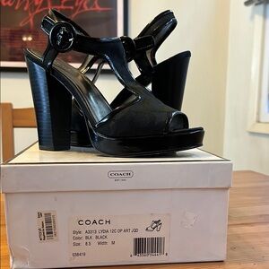 Coach Black Women's Heeled Sandals